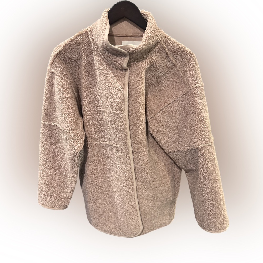 Cozy Tan Sherpa Jacket
